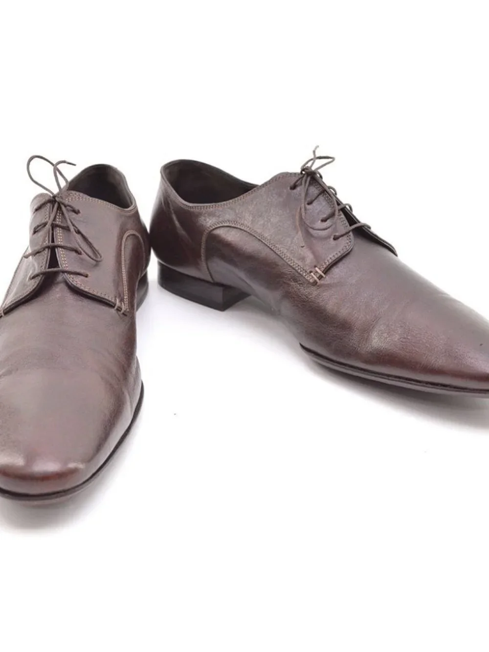 Men Fratelli Rossetti Brown Plain Toe Derby Oxford 10 M
